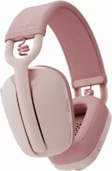 Diadema Inalambrica Logitech Zone Vibe 100 Para Llamadas/musica, Microfono Boom, 40mm, Bluetooth, Bateria Recargable, Color Rosa