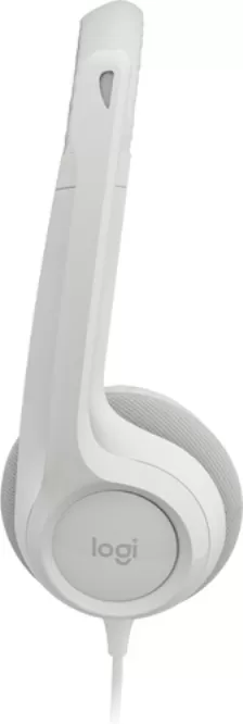 Diadema Logitech H390 Para Oficina/centro De Llamadas, Microfono Boom, Alambrico, Color Blanco