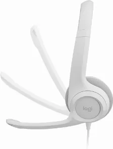 Diadema Logitech H390 Para Oficina/centro De Llamadas, Microfono Boom, Alambrico, Color Blanco