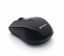 Mouse Verbatim Bravo Inalambrico, Micro Receptor Usb 2.0, 2.4ghz, 2 Baterias Aaa, Color Negro