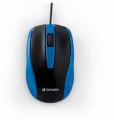 Mouse Optico Verbatim Bravo, Alambrico, Usb, Negro/azul
