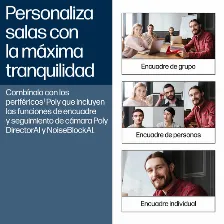 Video Conferencia Hp Poly Sistema De Videoconferencia Poly Studio G62 Sistema De Videoconferencia Personal, 4k Ultra Hd, Negro