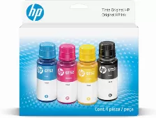 Botella De Tinta Hp Negro, Cian, Magenta, Amarillo, Compatibilidad Deskjet Gt 5800 Series, Ink Tank 100/300/400, Smart Tank 200/500/600/700 Series