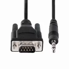 Adaptador Startech.com Db-9 A 3.5mm, Negro