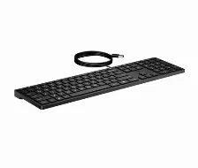 Teclado Hp 320k, Alambrico, Usb, Ingles, Negro