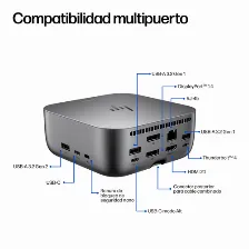 Docking Station Hp 8k Ultra Hd, Thunderbolt 4, Hdmi 1, Usb A 2