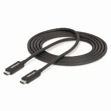 Cable Thunderbolt Startech.com A40g2mb-tb4-cable 2 M V. 4, 40 Gbit/s, Negro