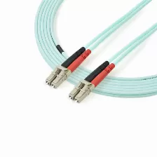 Cable Startech.com 2 M, Fibra Om3, Lc, Lc, 100 Gbit/s, Turquesa
