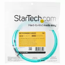 Cable Startech.com 2 M, Fibra Om3, Lc, Lc, 100 Gbit/s, Turquesa