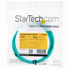 Cable Startech.com 3 M, Fibra Om3, Lc, Lc, 100 Gbit/s, Turquesa