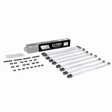 Cables Thermaltake Para Fuente Atx, Eps, 24 Pin, 4+4eps, 8pin Pci-e, 6pin Pci-e, Blanco