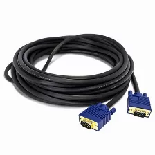 Cable Vga Vorago Cab-205 10 M, Macho, Macho, Negro, Azul