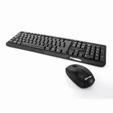 Teclado Inalámbrico Vorago Km-302 Español, Tamaño Completo (100%), 10 M, Teclado Numérico, Negro