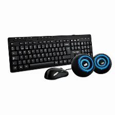 Kit Teclado Y Mouse Vorago Kms-104 Alámbrico, 800 Dpi, Negro