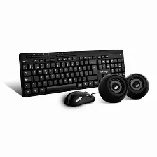 Kit Teclado Y Mouse Vorago Kms-104 Alámbrico, 800 Dpi, Negro