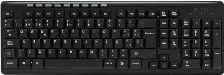 Teclado Acteck Ti215 Inalambrico, Multimedia, Usb, Negro