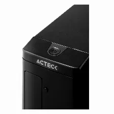 Gabinete Slim Acteck Atom Gs240 Mini-tower, Micro Atx, Mini-itx, Fuente De Poder 450w, Negro