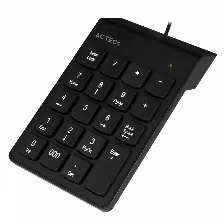 Teclado Numerico Acteck Inspire Tn220, Usb, 19 Teclas, Negro