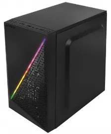 Gabinete Acteck Kyoto Gc460 Micro-tower, Micro Atx, Mini Itx, Ventana Lateral, Rgb, Fuente 500w, Negro
