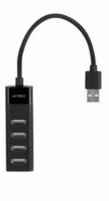 Hub Acteck Dh420, 4x Usb 2.0, 480 Mbps, 30 Cm