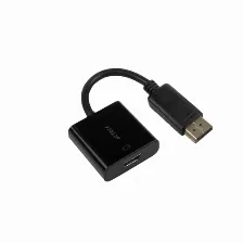 Adaptador Acteck Displayport A Hdmi, 20cm, Negro