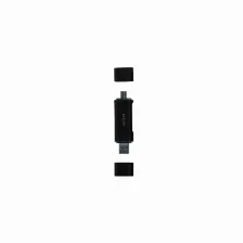 Lector De Memorias Acteck, Microsd, Sd, Usb-a, Usb-c, Negro