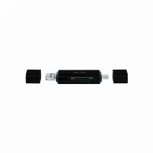 Lector De Memorias Acteck, Microsd, Sd, Usb-a, Usb-c, Negro