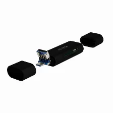 Lector De Memorias Acteck, Microsd, Sd, Usb-a, Usb-c, Negro