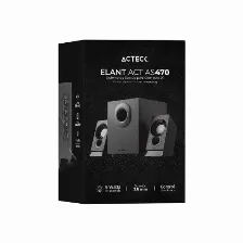 Bocinas Acteck Con Subwoofer Elant Act As470, Alambrico, 3.5 Mm, 6w Rms, Negro