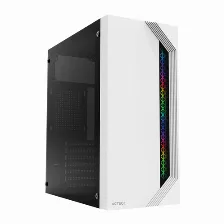Gabinete Acteck Viken Gm455 Escritorio, Psu 500 W, Psu Si, Negro, Blanco