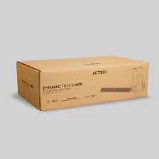 Barra De Sonido Acteck Bs670 2.1, Usb, Bt, Inalámbrico Y Alámbrico, Negro