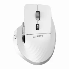 Mouse Acteck Virtuos Pro Mi780 óptico, 8 Botones, 3200 Dpi, Rf Inalámbrico + Bluetooth, 10 M, Blanco