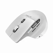 Mouse Acteck Virtuos Pro Mi780 óptico, 8 Botones, 3200 Dpi, Rf Inalámbrico + Bluetooth, 10 M, Blanco