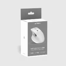 Mouse Acteck Virtuos Pro Mi780 óptico, 8 Botones, 3200 Dpi, Rf Inalámbrico + Bluetooth, 10 M, Blanco