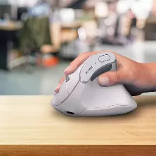 Mouse Vertical Acteck Virtuos Fitt Pro Mi770 Ergonomico, Inalambrico, Bluetooth, Usb-c, 2400dpi, Blanco