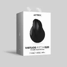 Mouse Optico Acteck Virtuos Fitt Mi520 Inalambrico, Ergonomico, 2400 Dpi, Negro