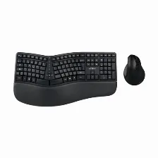 Kit De Teclado Y Mouse Acteck Mk770 Inalambrico, Ergonomico, Multimedia, Negro