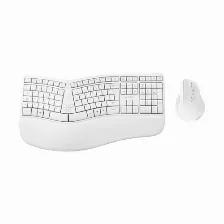 Kit De Teclado Y Mouse Acteck Mk770 Inalambrico, Ergonomico, Multimedia, Blanco