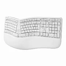 Kit De Teclado Y Mouse Acteck Mk770 Inalambrico, Ergonomico, Multimedia, Blanco