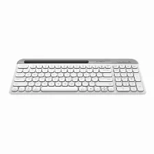 Kit De Teclado Y Mouse Acteck Creator Virtuos Silk Mk720, Inalambrico, Bluetooth, Blanco