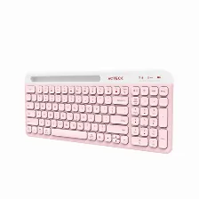 Kit De Teclado Y Mouse Acteck Creator Virtuos Silk Mk720, Inalambrico, Bluetooth, Rosa