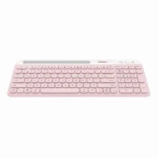 Kit De Teclado Y Mouse Acteck Creator Virtuos Silk Mk720, Inalambrico, Bluetooth, Rosa