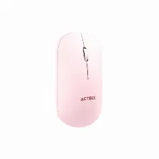 Kit De Teclado Y Mouse Acteck Creator Virtuos Silk Mk720, Inalambrico, Bluetooth, Rosa