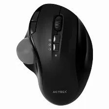 Mouse Optico Acteck Virtuos Art Mi790 Ergonomico Inalambrico, Bluetooth, 2400dpi, Negro