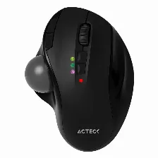 Mouse Optico Acteck Virtuos Art Mi790 Ergonomico Inalambrico, Bluetooth, 2400dpi, Negro