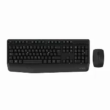 Kit Teclado Y Mouse Acteck Creator Plus Mk465 Inalambrico, Multimedia, Usb, Negro