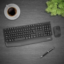 Kit Teclado Y Mouse Acteck Creator Plus Mk465 Inalambrico, Multimedia, Usb, Negro