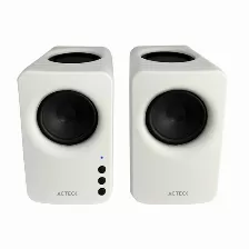 Bocinas Acteck Dynamic Exact Mini Bs475 Inalambricas, Bluetooth/3.5mm, Blanco