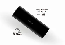 Gabinete Ssd M.2 Acteck Plus Hc650, 1x Usb-c, 1x Usb-a, 10 Gbps, Pci-e Gen3, Negro
