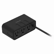 Cargador De Escritorio Acteck Energon Mate Ce676, 3 Contactos, 2x Usb-a, 2x Usb-c, Negro